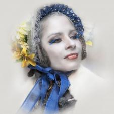 blue eyelashes