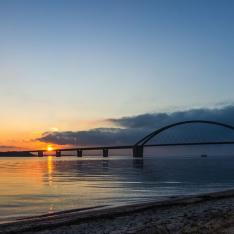 Sonnenuntergang am Fehmarnsund