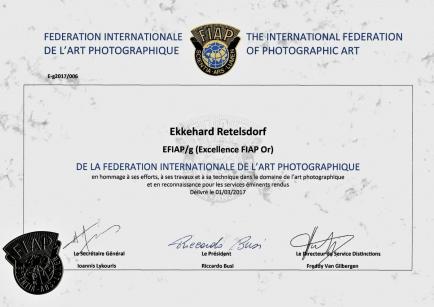 EFIAP/g für Ekkehard Retelsdorf