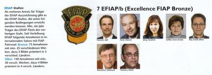 7 neue EFIAP/b-Auszeichnungen