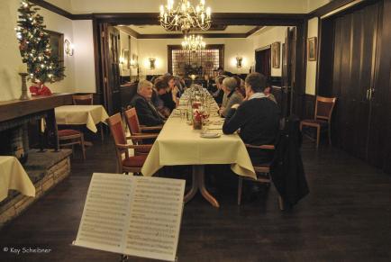 Weihnachtsfeier im Kaminzimmer