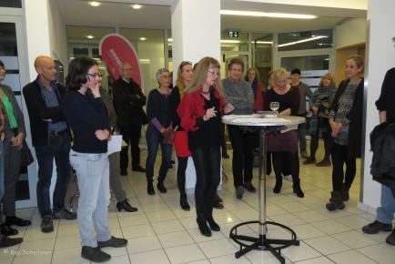 Antje Peters-Hirt bei der Einführung