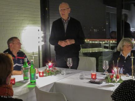 Hans-Ludwig bei der Begrüßung